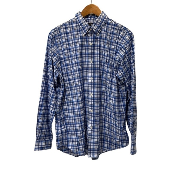 Polo Ralph Lauren Performance Stretch Classic Fit Plaid Oxford Long Sleeve - Picture 3 of 7